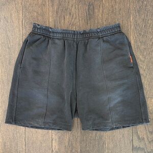 Men's Black Represent Washed Black Athletic Shorts